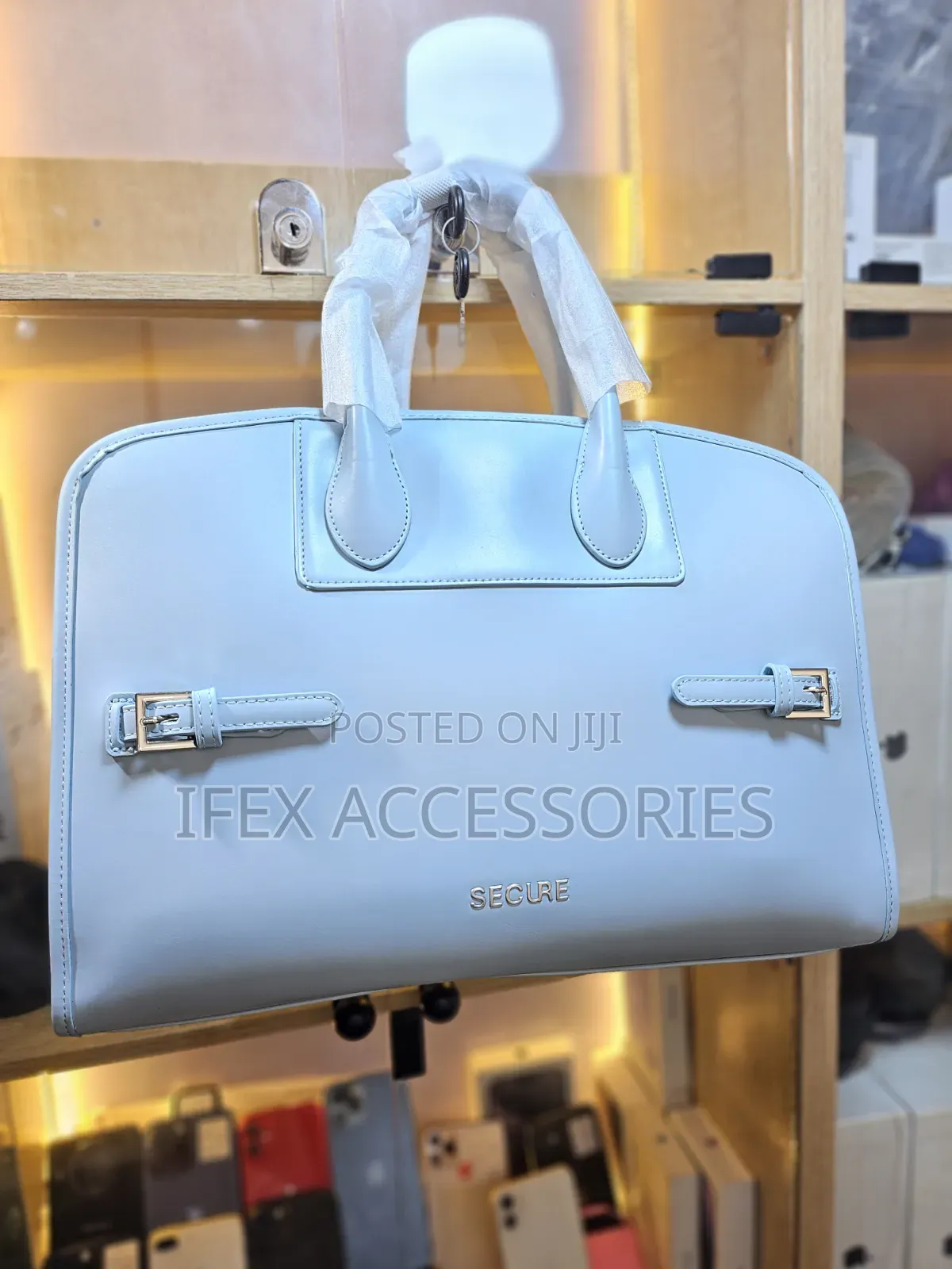 Secure Laptop Outing Bag (Fashion Bag) (Baby Blue Colour)
