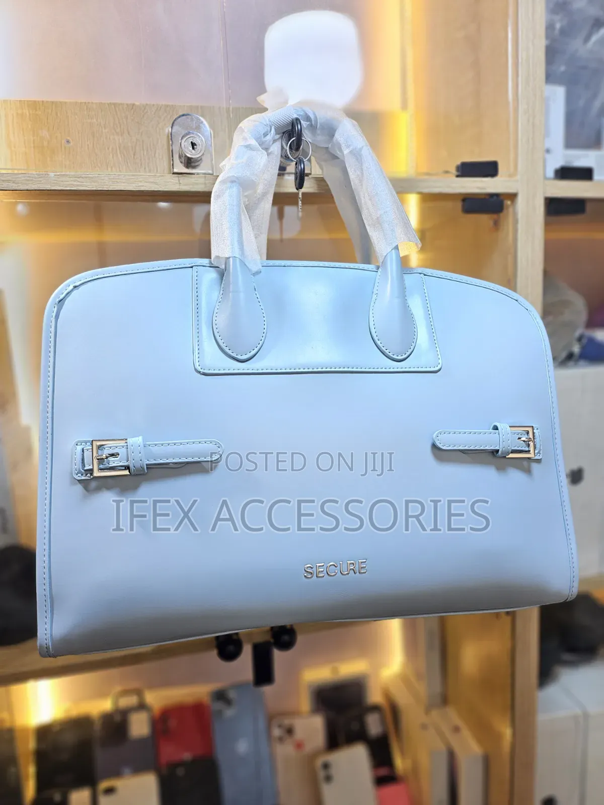 Secure Laptop Outing Bag (Fashion Bag) (Baby Blue Colour)