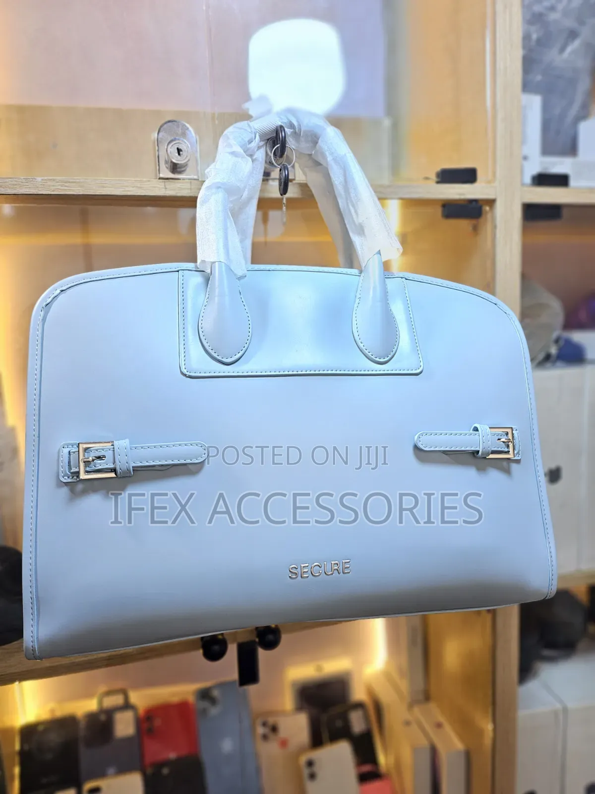 Secure Laptop Outing Bag (Fashion Bag) (Baby Blue Colour)