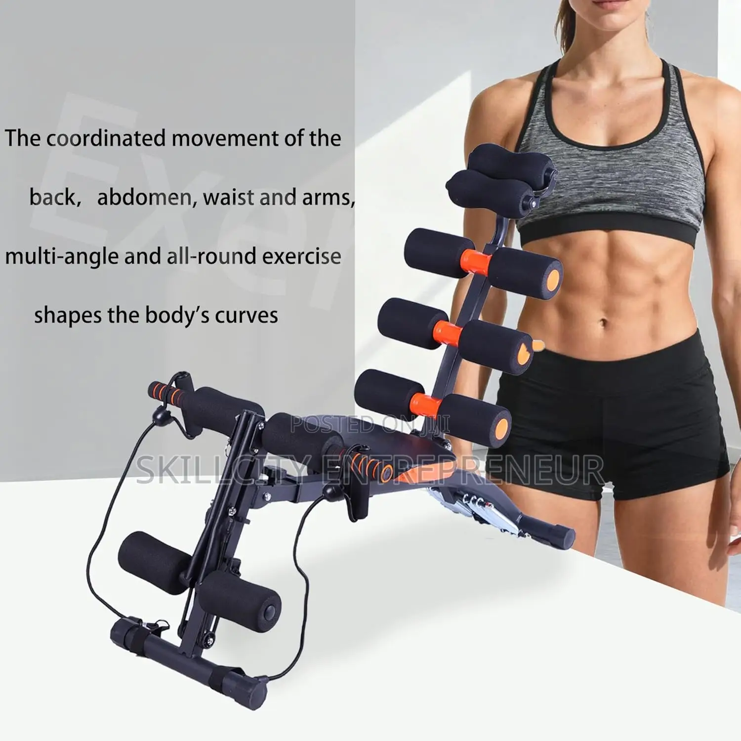 Abdominal Trainer With Cycling Pedals