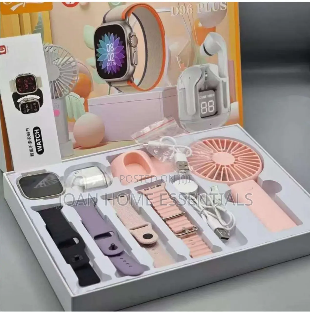D96 Plus Smartwatch Complete Set – 9-in-1 Combo