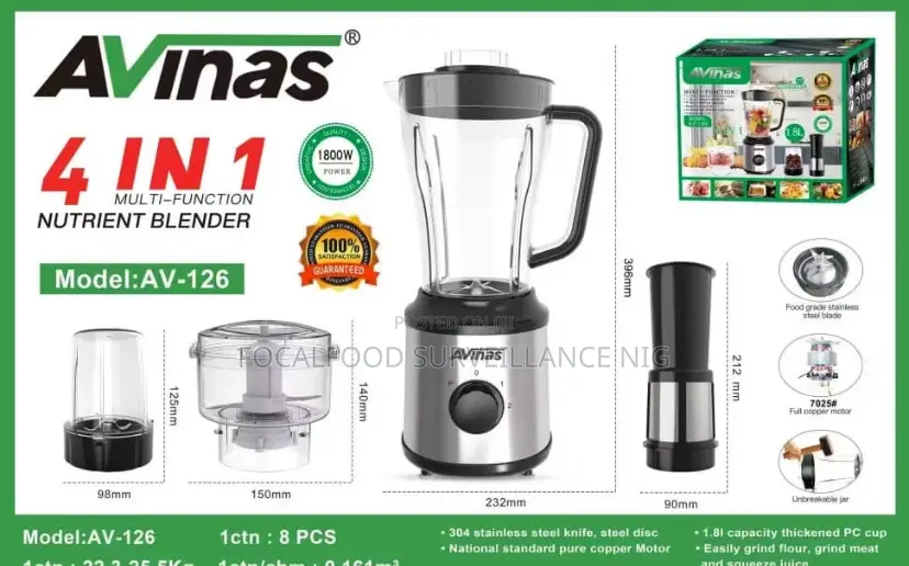 4 in 1 Multifunction Nutrient Blender