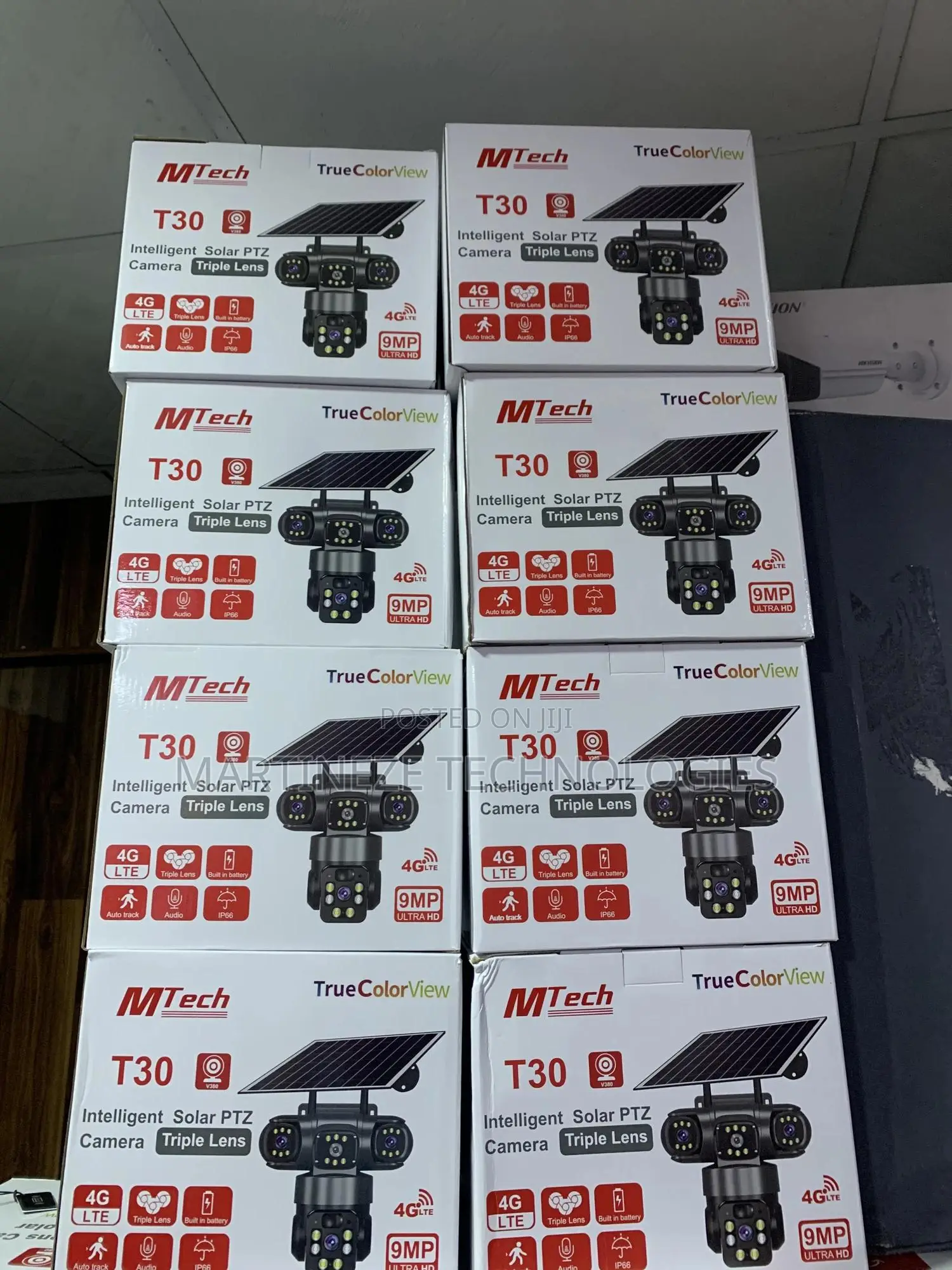 Triple Lens V380 Solar Camera