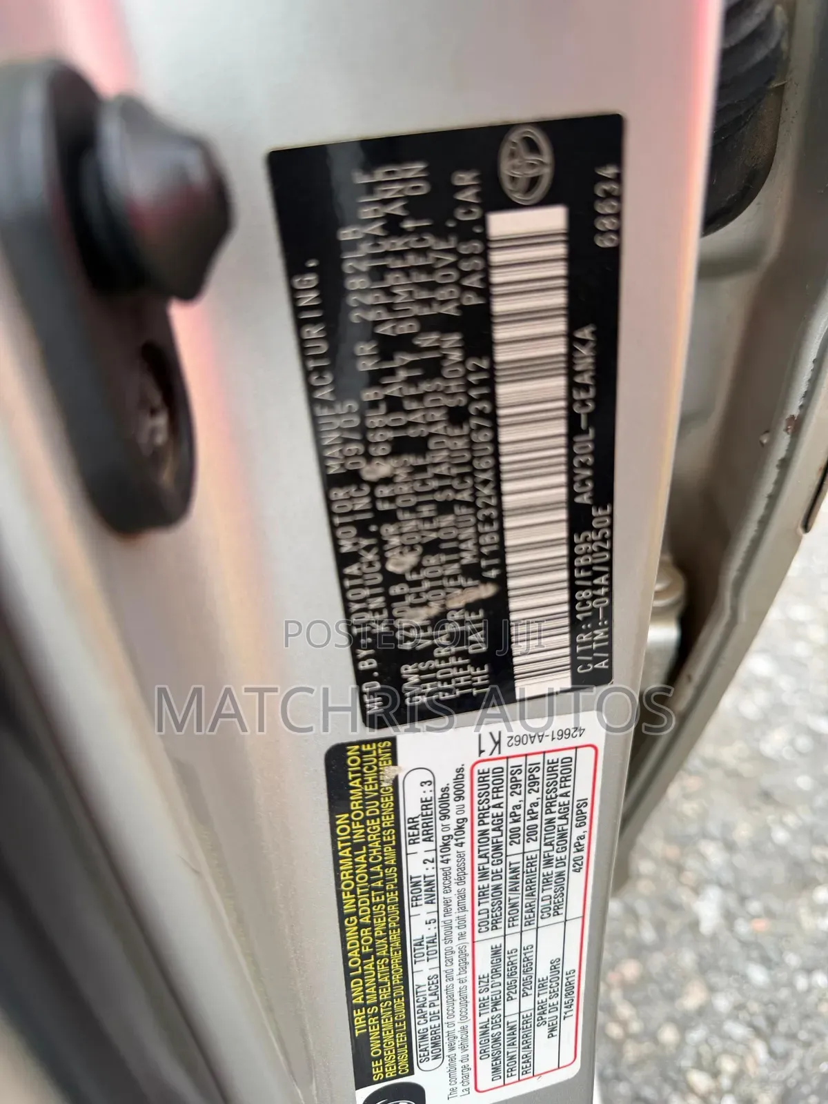 Toyota Camry 2006 Silver