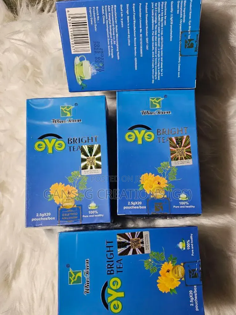 Wins Town 100% Natural Eye Support Tea –Relieves Eye Strain Fatigue