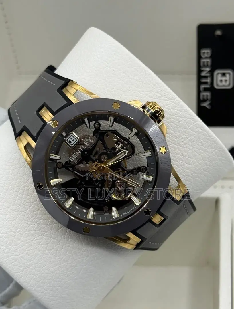 Bentley Quality Luxury Men Genuine Leather Wristwatch