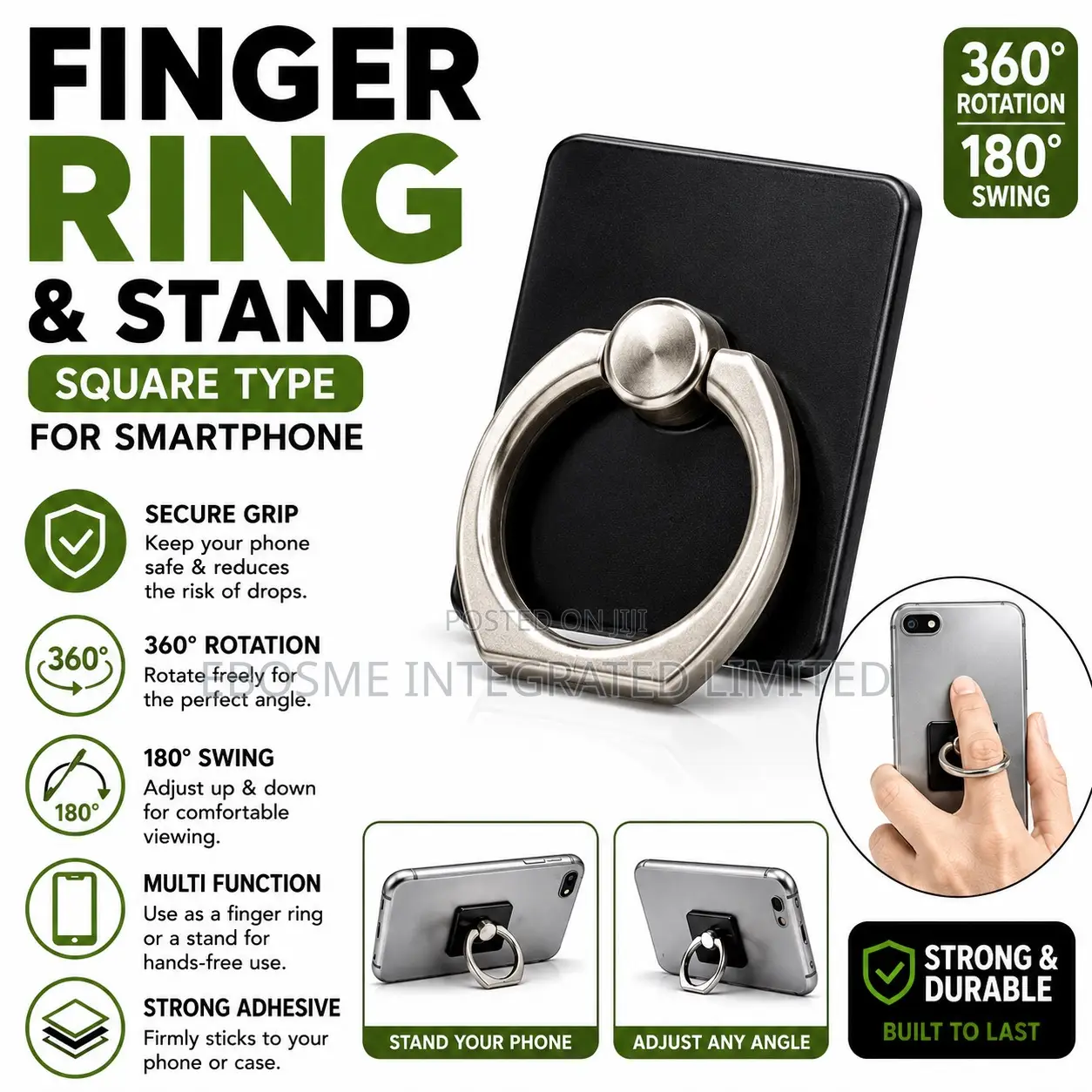Phone Finger Ring and Stand