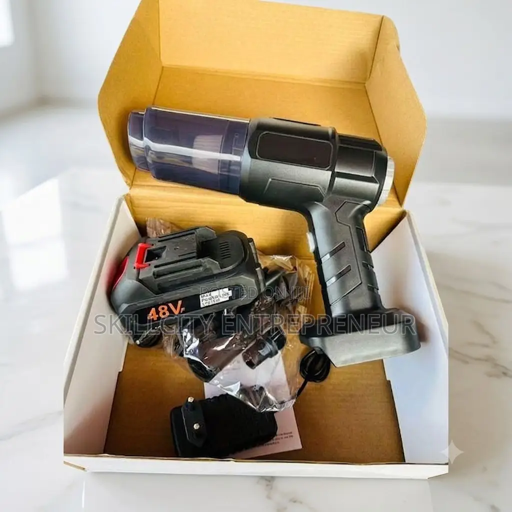 Portable Handheld Car Vacuum Cleaner. Cordless and Rechargeable