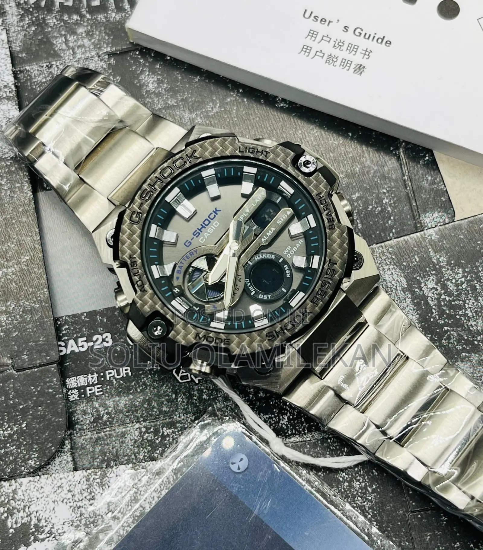 *Quality Chain Strap GST-B400 Gshock Wristwatch*