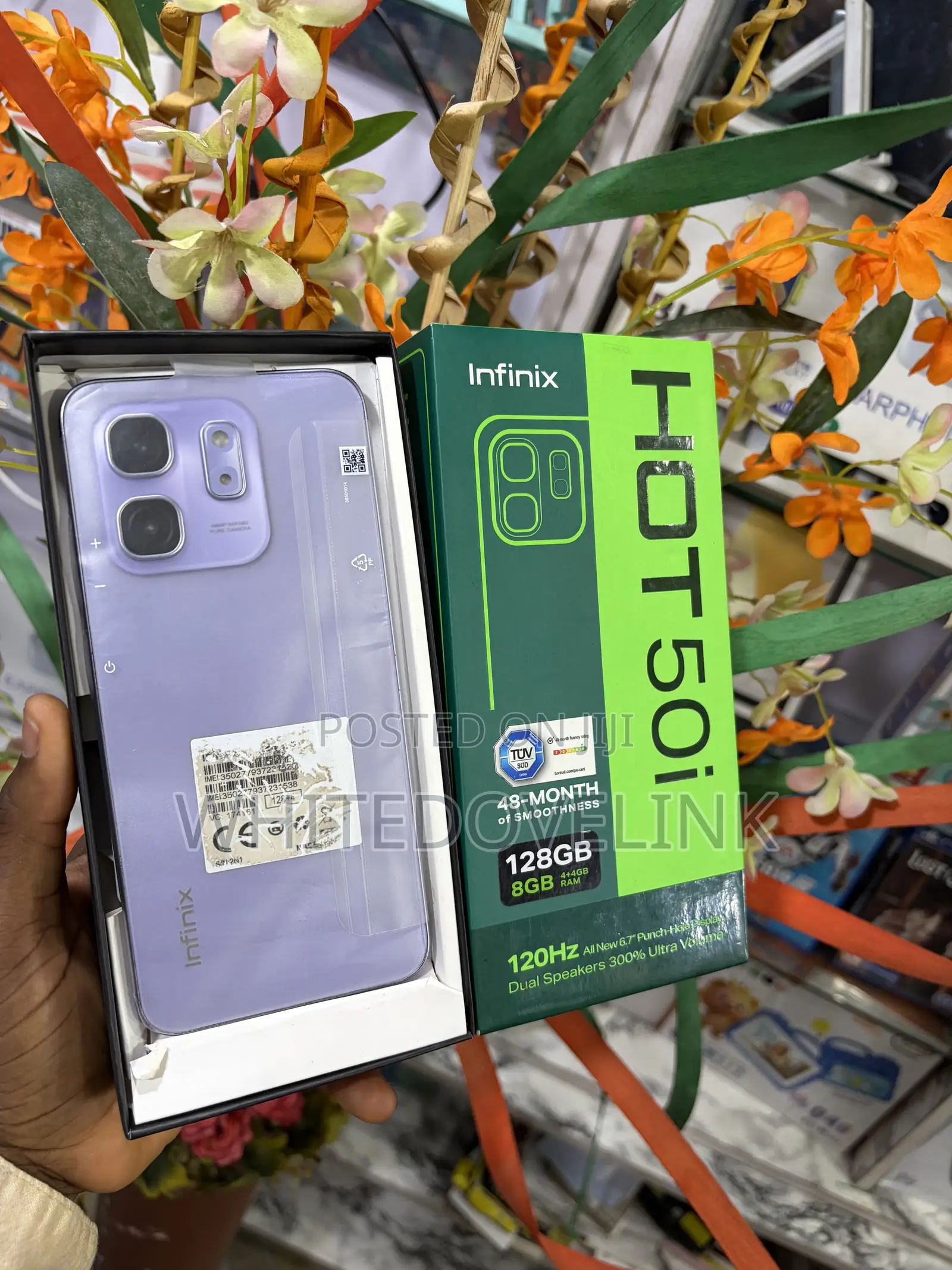 Infinix Hot 50i 128 GB Purple
