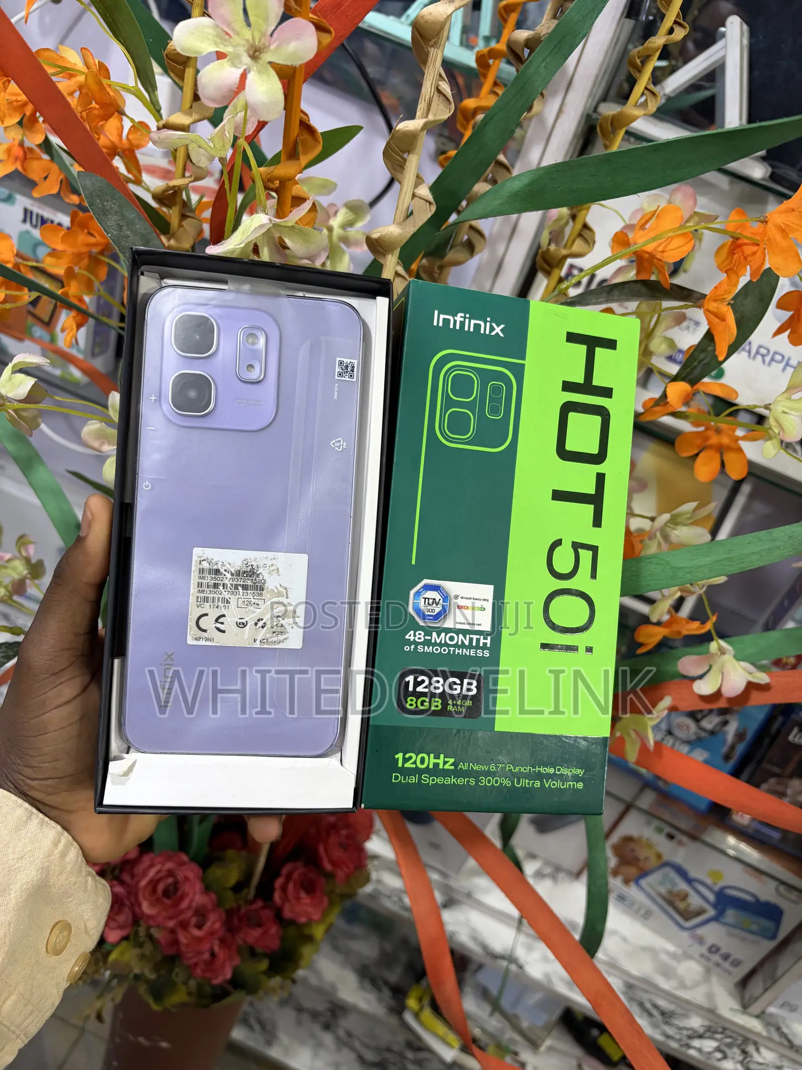 Infinix Hot 50i 128 GB Purple