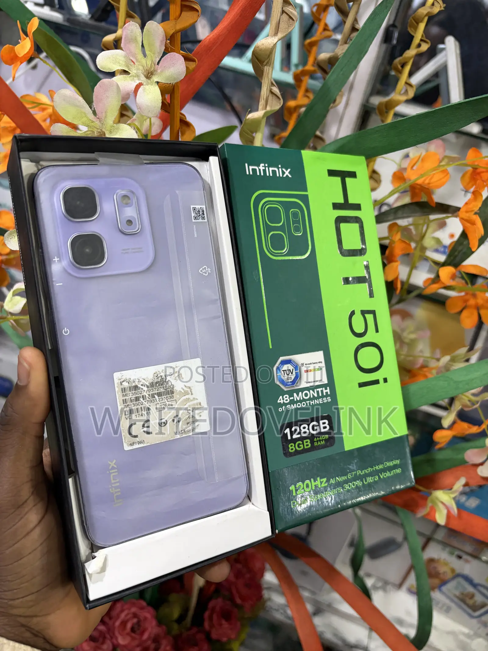 Infinix Hot 50i 128 GB Purple