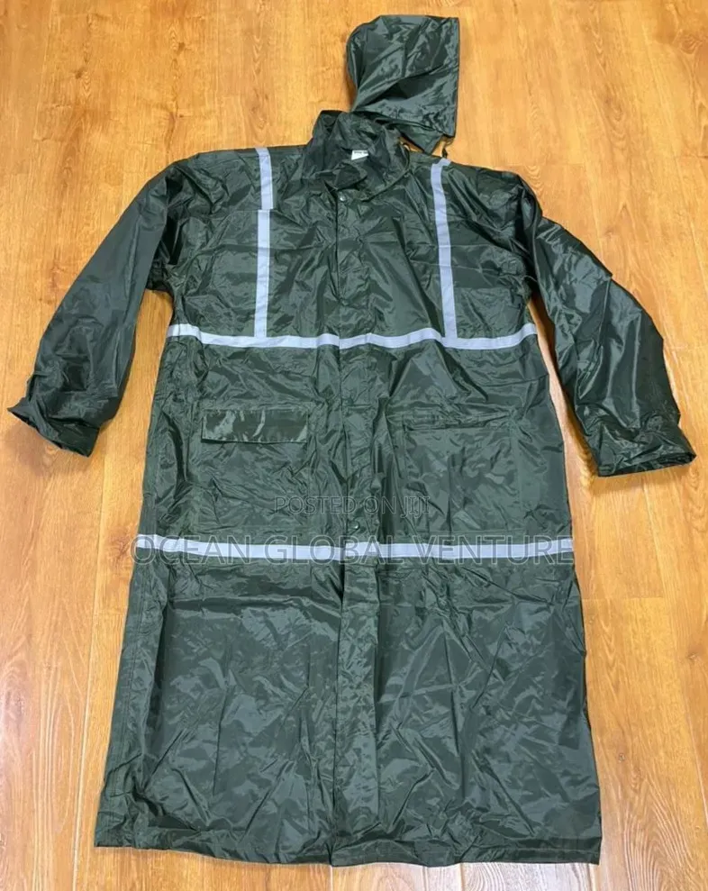 Original Gown Raincoat Polyester Green With Reflective