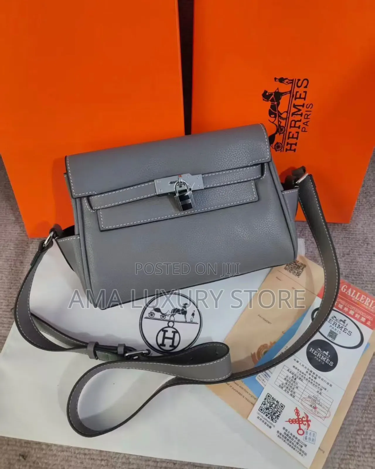 Hermes Luxury Unisex Crossbody Bag – Stylish, Durable Trendy Design