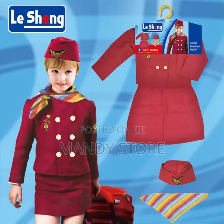 Children's Day Role Play Girl Flight Attendant Suit