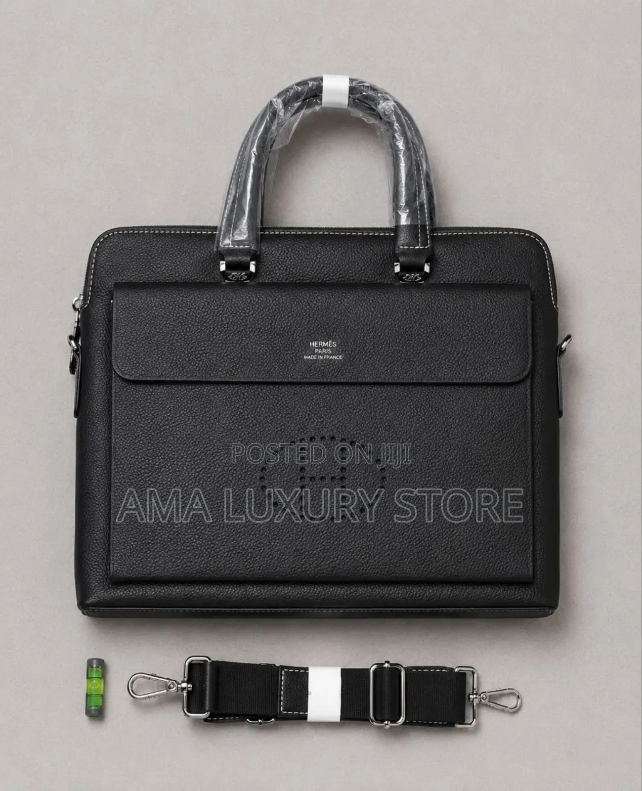 Hermes Luxury Leather Laptop/Office Bag – Unisex, Stylish Durable