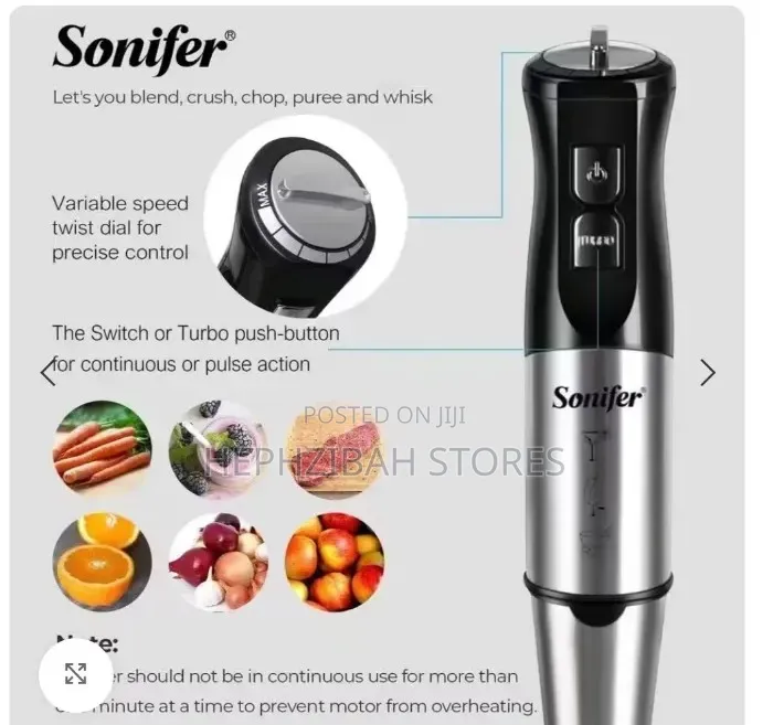 Sonifer Multi Purpose 10 in 1 Hand Blender Food Processor (Sf-8086)