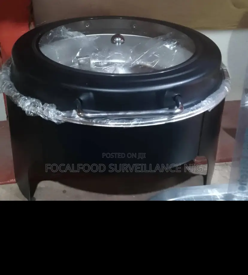 Sunnex Roll Top Chafing Dish -Stainless Steel, Black