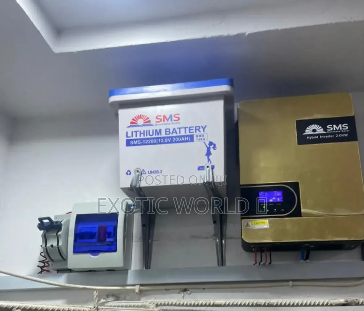 SMS 2.0kva Hybrid Inverter With Lithium Battery Complete Power System