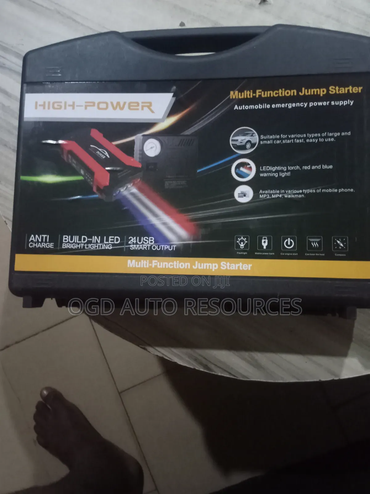 Auto Jumpstart and Tire Inflator