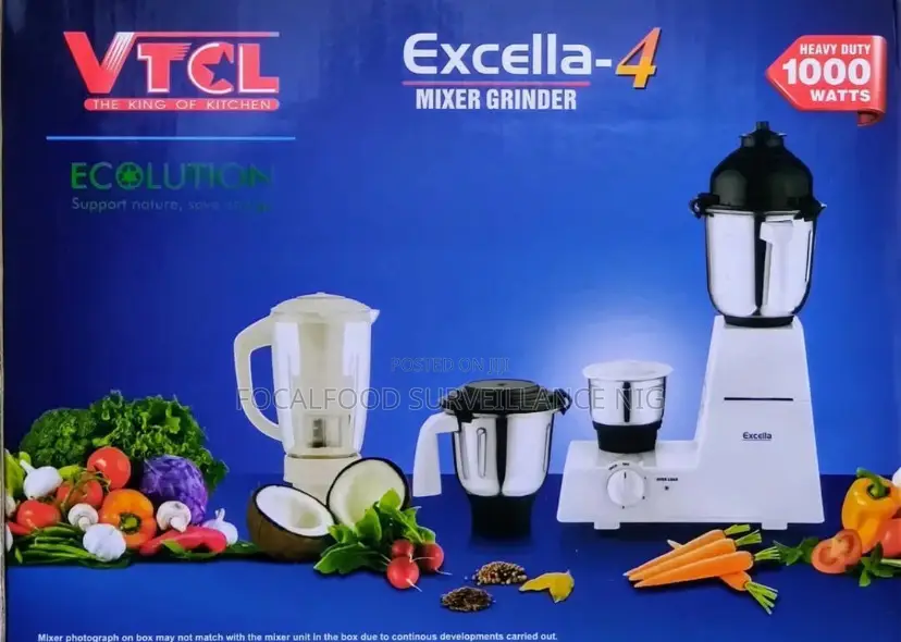 4 Jars Excella 1000watts Grinder