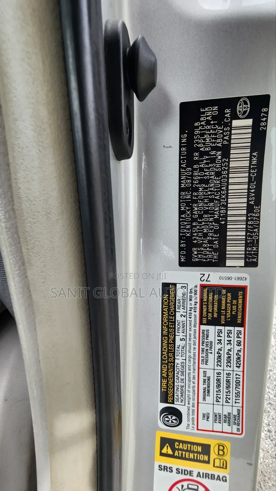 Toyota Camry 2010 Silver