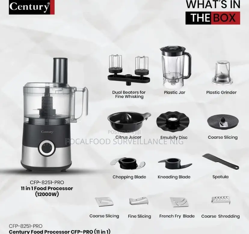 Century 11 In1 Professional Food Processor