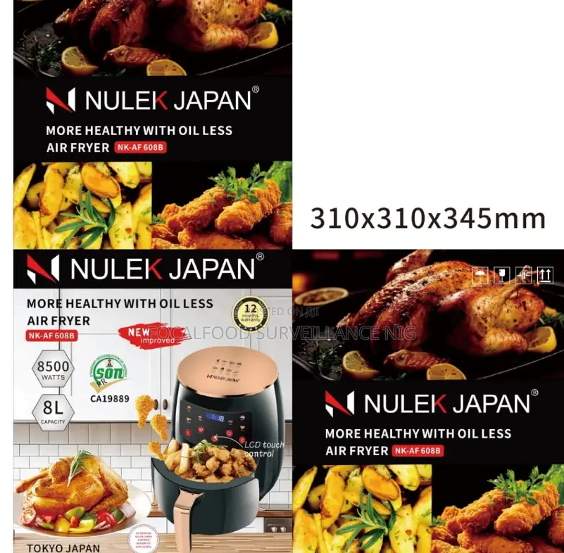 8l Nulek Air Fryer