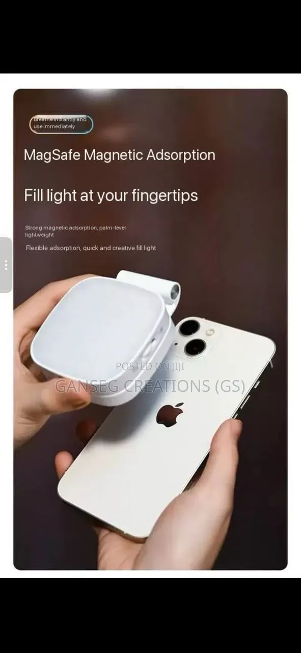 Foldable Magsafe Led Pocket Light for Video Recording,Vlogging Selfies