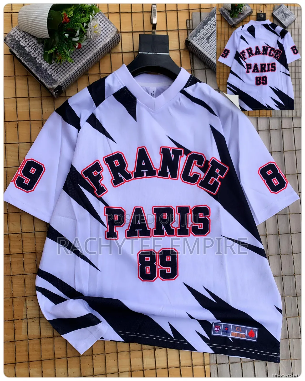 White v-Neck Jersey