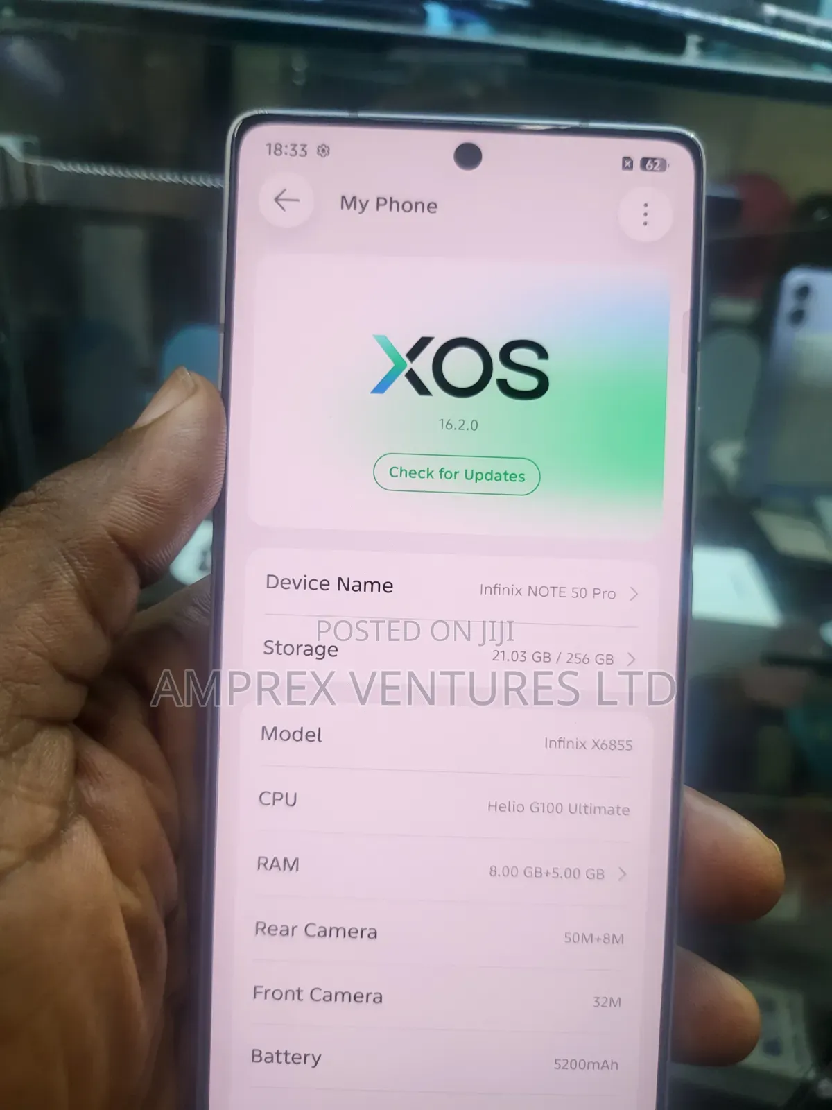 Infinix Note 50 Pro 256 GB Gray