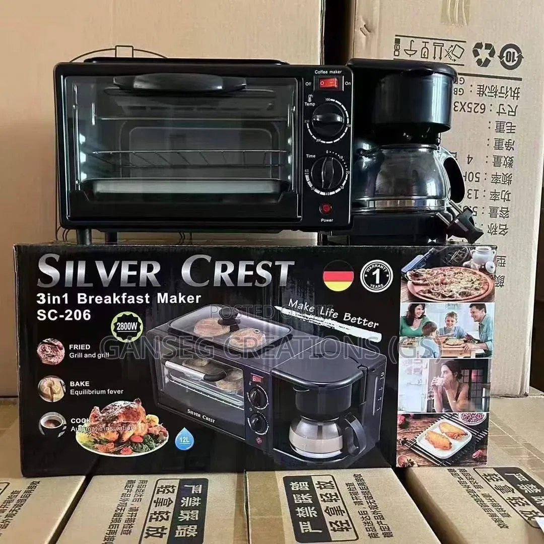 Silver Crest Sc-206 Multi-Functional 3-in-1 Breakfast Station – 12l
