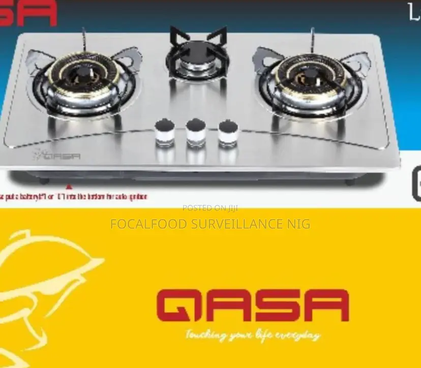 Qasa 3 Burner in Built or Table Top Gas Cooker