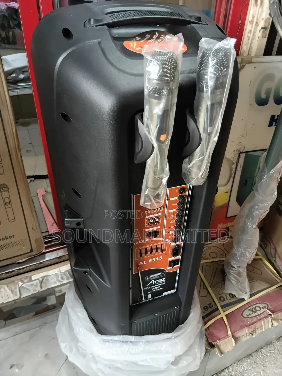 Amaz Multimedia Public Address Pa System Trolley Speaker Box