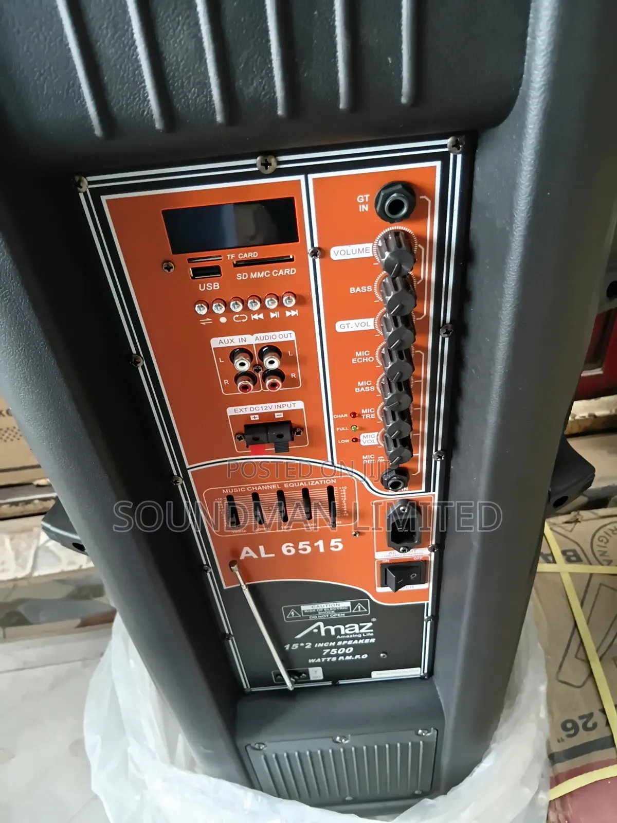 Amaz Multimedia Public Address Pa System Trolley Speaker Box