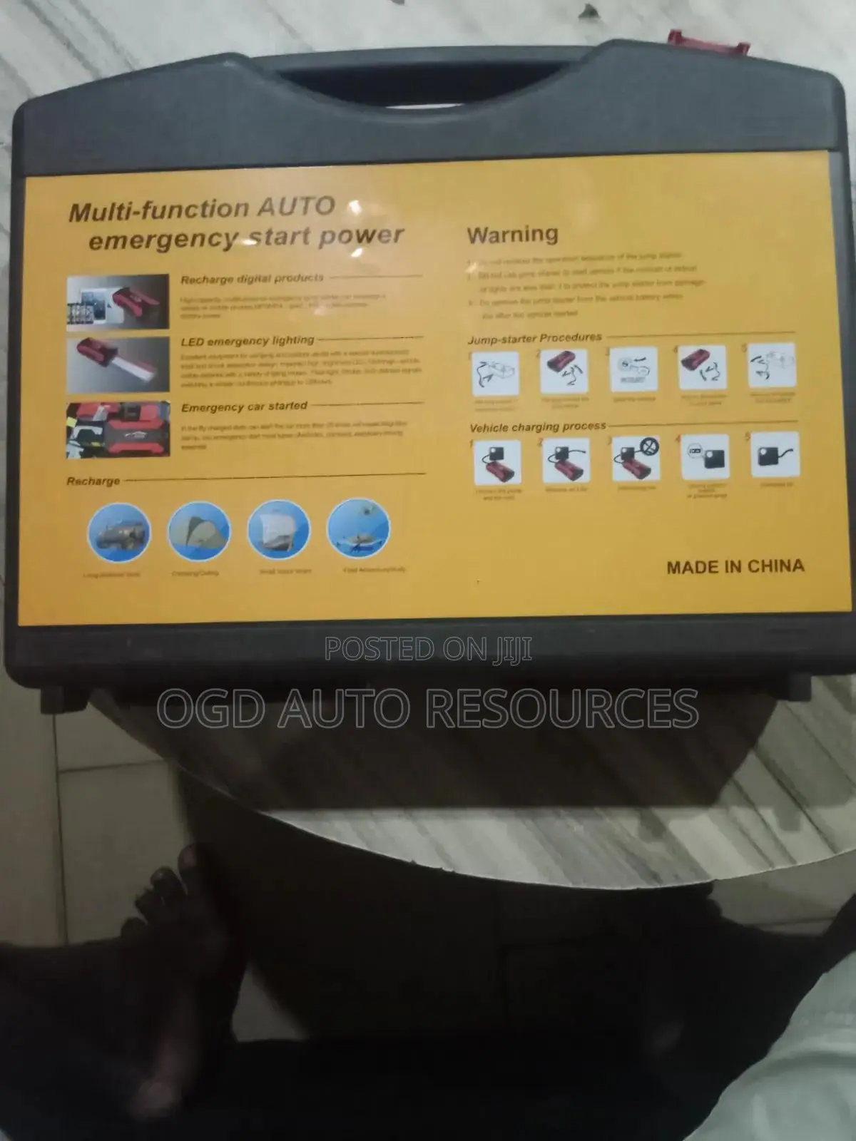 Auto Jumpstart and Tire Inflator