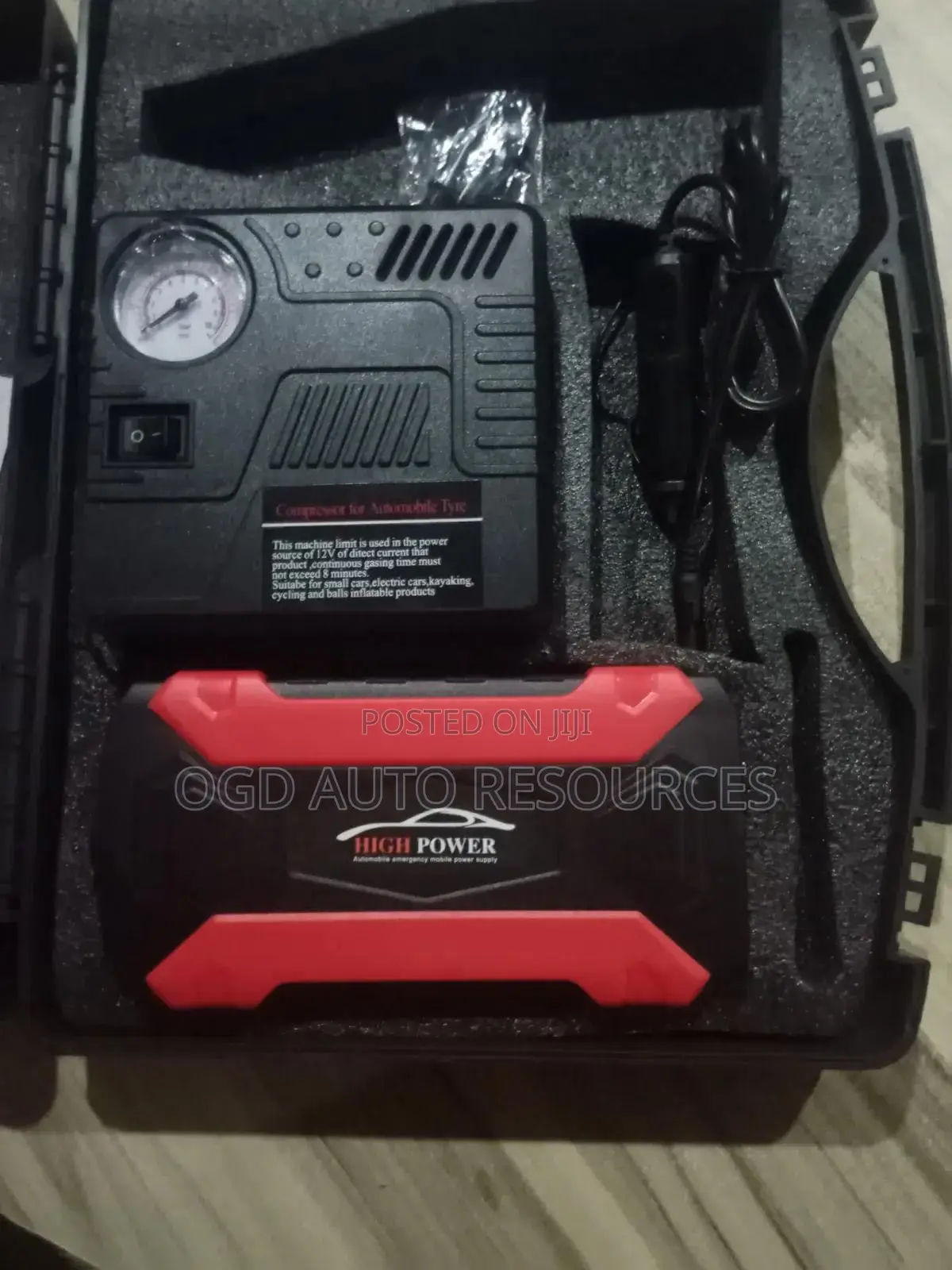 Auto Jumpstart and Tire Inflator