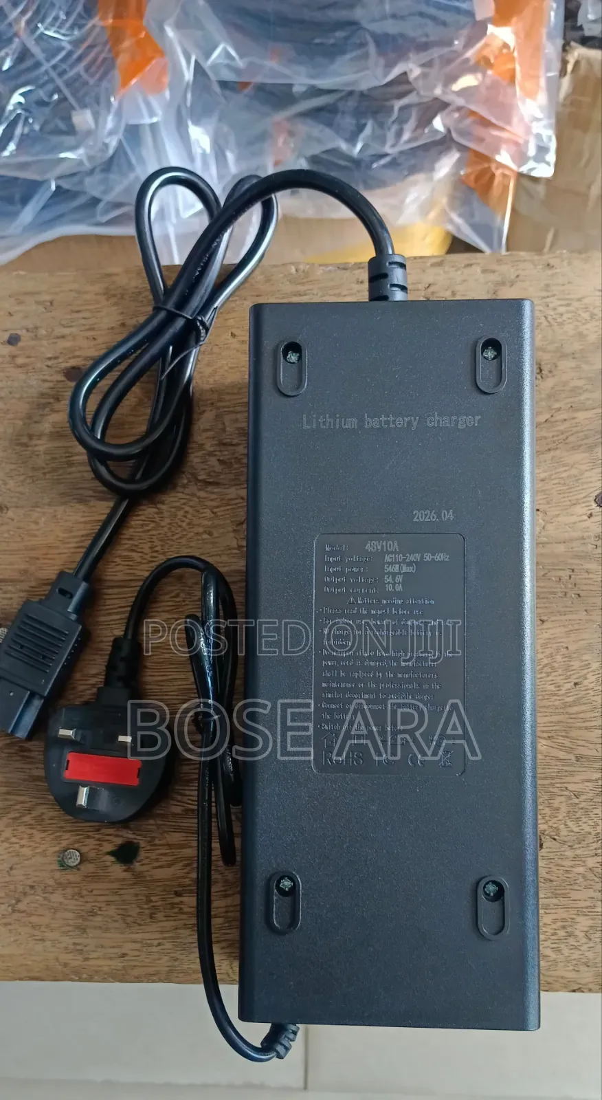 Lithium Battery Charger for Scooter and Electric Bike 48v 10a