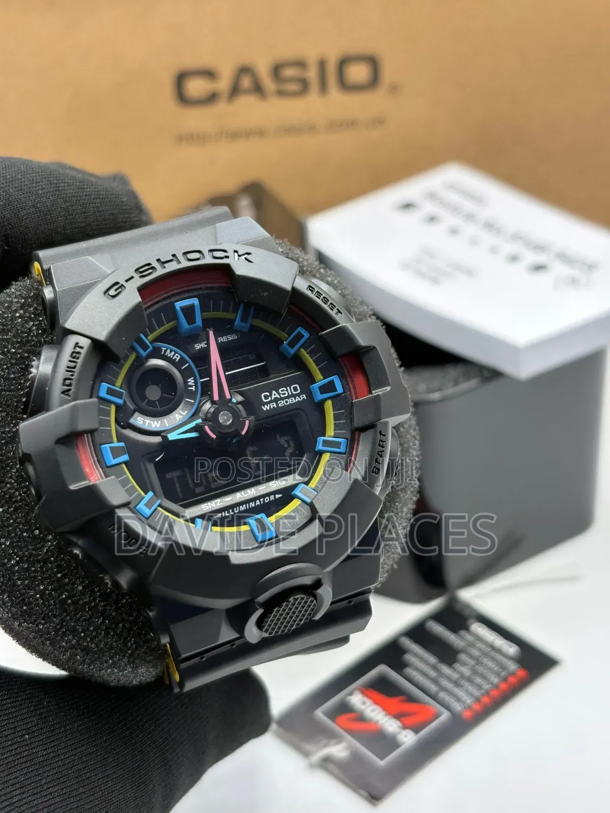 Casio G-Shock Ga-700 Series Digital Analog Water-Resistant Wristwatc