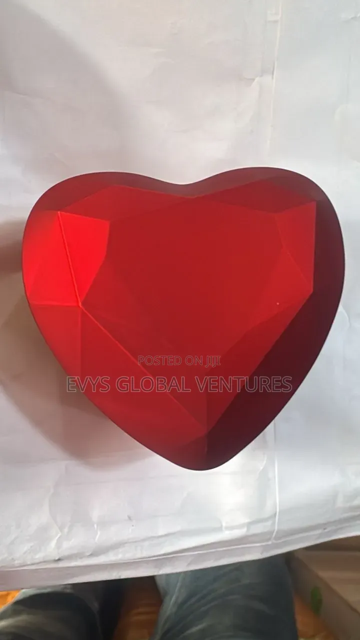 Heart Shaped Engagement Ring + Ring Box Available In Different Sizes