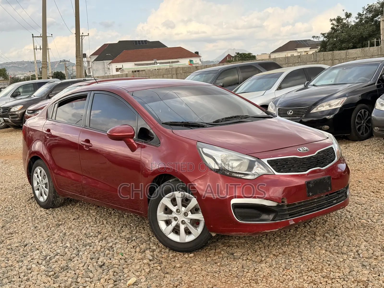 Kia Rio 2014 Maroon