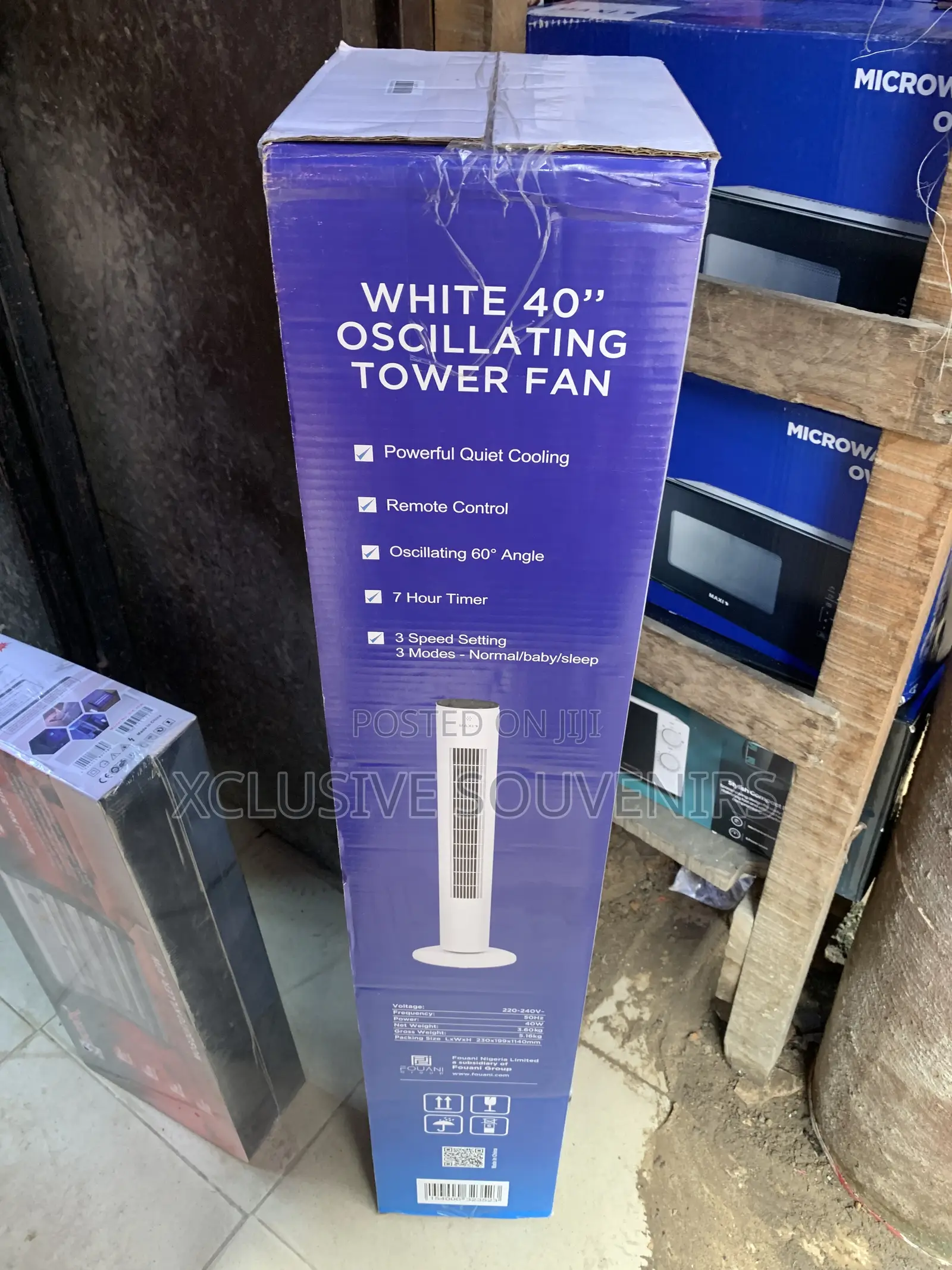 Maxi High Quality Abs Fan Bladeless Tower Fan With Remote Control