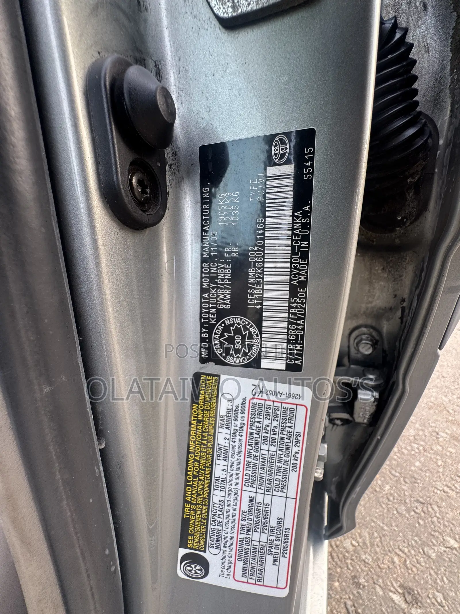 Toyota Camry LE 4dr Sedan (2.4L 4cyl 5A) 2006 Green