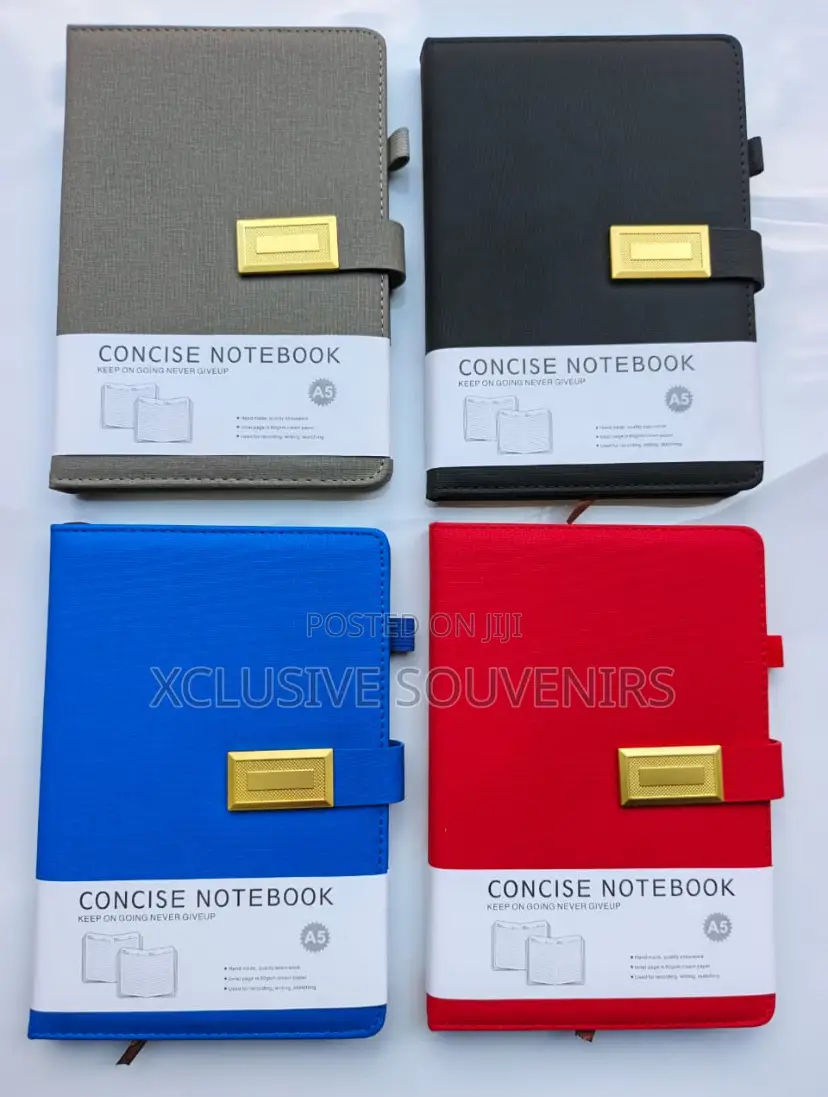 Custom Logo Magnetic Buckle Eco Craft Fabric Linen Leather A5