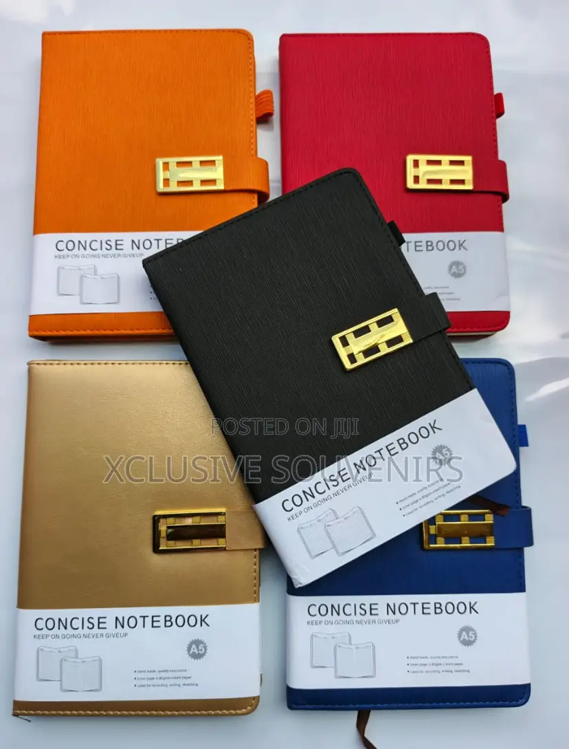 Custom Logo Magnetic Buckle Eco Craft Fabric Linen Leather A5