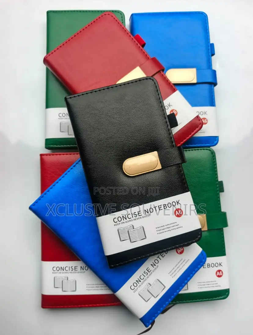 Custom Logo Magnetic Buckle Eco Craft Fabric Linen Leather A5