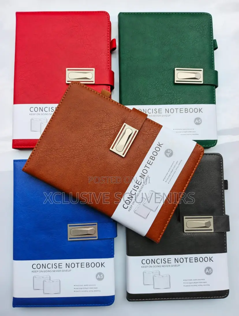 Custom Logo Magnetic Buckle Eco Craft Fabric Linen Leather A5
