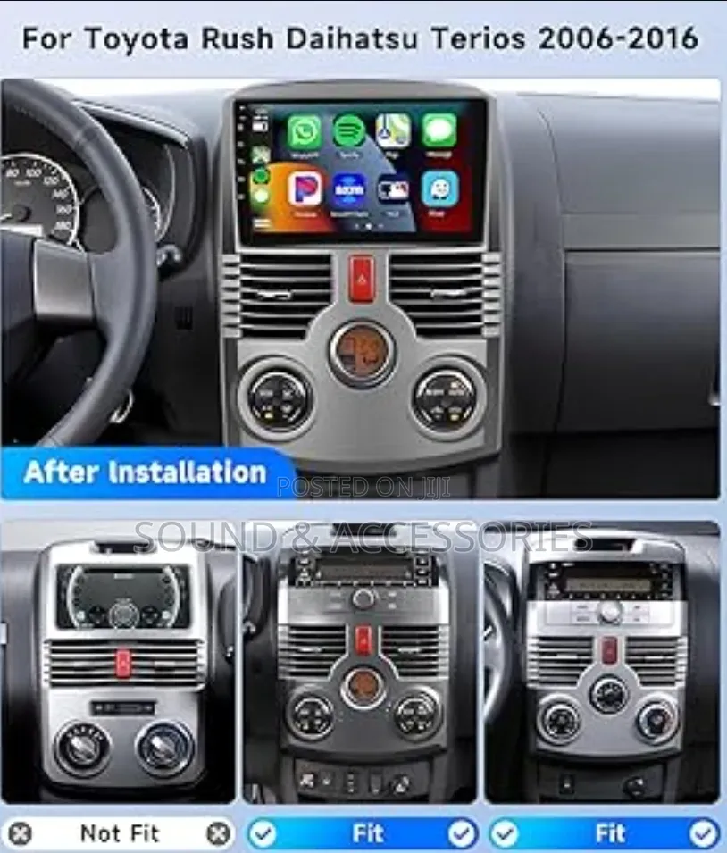 Toyota Rush / Daihatsu Terios 2006-2016 Android GPS Navigation System