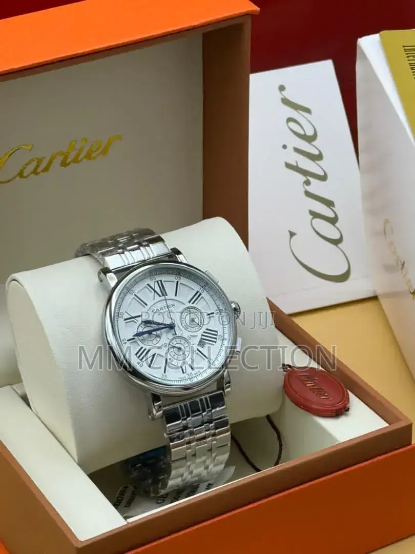 Luxury Cartier Style Men's Wristwatch – Stainless Steel