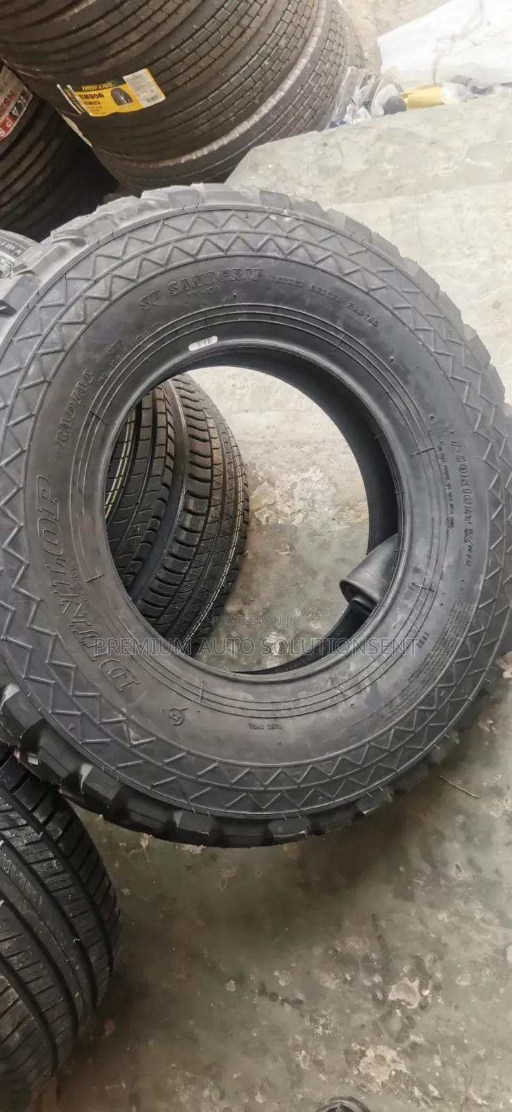 Brand New 7.50r16 Dunlop Sahara With Tube and Landing